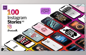 Instagram Stories Package Essential <span class='badge badge-warning'>Graphics</span> | Mogrt (Videohive 22961692)