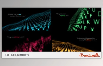 <span class='badge badge-warning'>Text</span> Matrix (Videohive 556688)