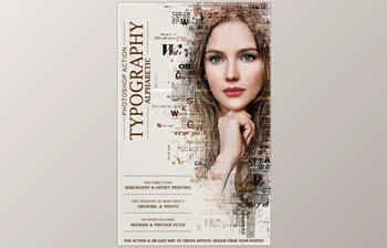 <span class='badge badge-warning'>Typography</span> (Alphabetic) Photoshop Action GraphicRiver-28381215