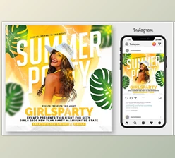 Summer Beach Party Flyer CreativeMarket-4969965