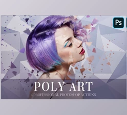 Photoshop Actions – Poly Art CreativeMarket-4841248