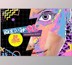 Back to the 90s Photoshop Action CreativeMarket-5335278