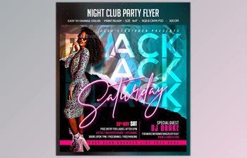 Night <span class='badge badge-warning'>Club</span> Party Flyer – GraphicRiver 28450185