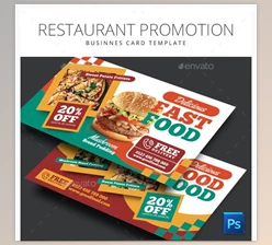 Restaurant Promotion Business Card GraphicRiver-28004020