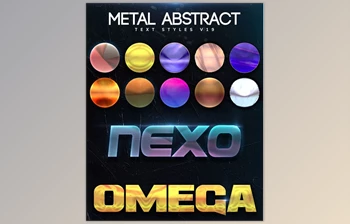 <span class='badge badge-warning'>Metal</span> Abstract Text Styles V19 GraphicRiver-27635852