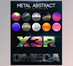 Metal Abstract Text Styles V14 GraphicRiver-27460500