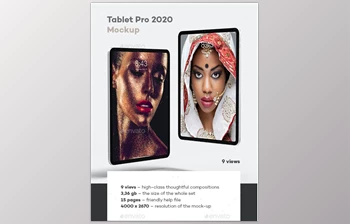 Tablet <span class='badge badge-warning'>Pro</span> 2020 Mock-up GraphicRiver-28456538