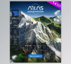 Graphicriver 3D Map Generator - Atlas - From Heightmap to real 3D map V1.4