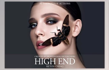 High End Retouching <span class='badge badge-warning'>Photoshop</span> Action