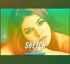 Color Sketch Photoshop Action V2 CreativeMarket-5467241