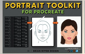 Portrait Toolkit For <span class='badge badge-warning'>Procreate</span> CreativeMarket-4484763