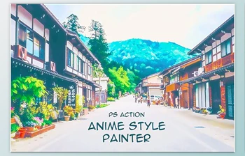 Anime Style <span class='badge badge-warning'>Painter</span> Photoshop Action GraphicRiver-28231990
