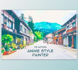 Anime Style Painter Photoshop Action GraphicRiver-28231990