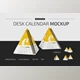 Spiral Pyramid Desk Calendar Mockup CreativeMarket-5427530