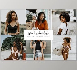 Dark Chocolate lightroom presets CreativeMarket-5416762