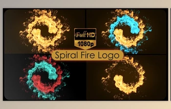 Spiral <span class='badge badge-warning'>Fire</span> Logo (<span class='badge badge-warning'>Videohive</span> 21072499)