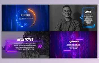 <span class='badge badge-warning'>Neon</span> Quotes (Videohive 28882286)