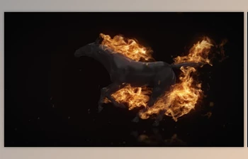 Flamming Horse <span class='badge badge-warning'>Logo</span> Reveal (Videohive 22216625)