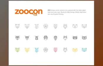 zoocon Premium Vector Animal <span class='badge badge-warning'>Icons</span>