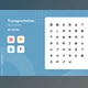 Transportation-Papricon Glyph (40 Icon)