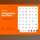 UI Essentials 180 Icon Pack