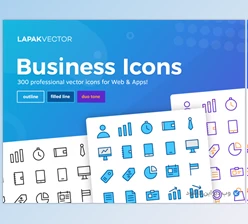 KerjaYuk Business Icons - 300 Web & Apps