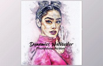 Watercolor Photoshop <span class='badge badge-warning'>Action</span> GraphicRiver-28673766