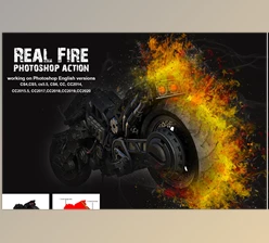 Real Fire Photoshop Action CreativeMarket-5265414