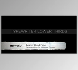 Typewriter Lower Thirds (Videohive 231562)