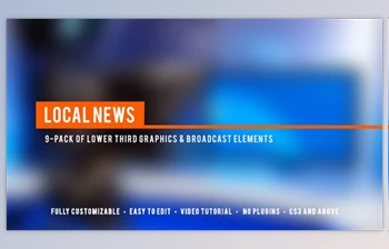 Local News <span class='badge badge-warning'>Broadcast</span> Lower Third <span class='badge badge-warning'>Package</span> (<span class='badge badge-warning'>Videohive</span> 5337838)