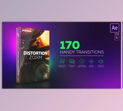 Motion Bro Distortion Zoom Transitions (Videohive-21507643)