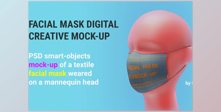 Download Facial mask MOCK-UP CreativeMarket-5012151