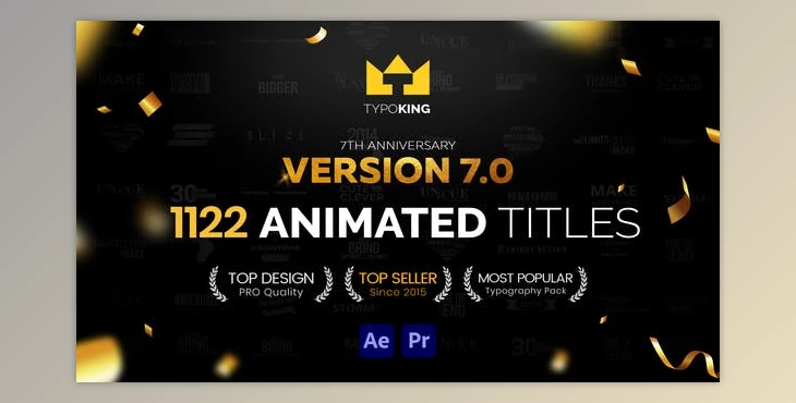 Download Videohive – TypoKing | Title Animation – Kinetic Typography Text V7 – 11263341