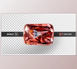 Download Youtube Crystal Play Button for channel, corporate, crystal, diamond, glass (Videohive 24338582)