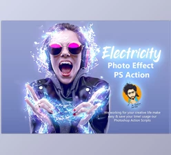 Download Electricity Photo Effect PS Action CreativeMarket-5417654