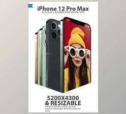 Download iPhone 12 Pro Layered PSD Mock-ups in 4 Colors GraphicRiver-28986984