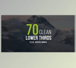 Download 70 Clean Lower Thirds (Videohive 16283018)