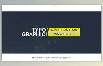 Typographic - 30 Title Animations (Videohive <span class='badge badge-warning'>20975634</span>)