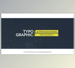 Typographic - 30 Title Animations (Videohive 20975634)