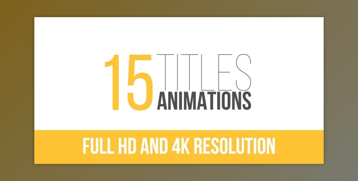 Download 15 Title Animations (Videohive 15782157)