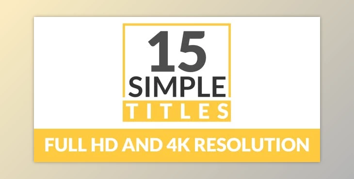 Download 15 Simple Titles (Videohive 18091214)