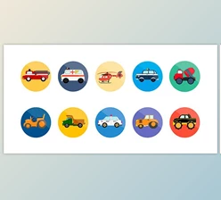 Download 10 Animated Transport Icons (Videohive 8055981)