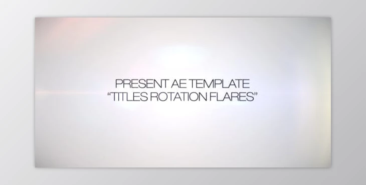 Download Titles Rotation Flare (Videohive 266634)