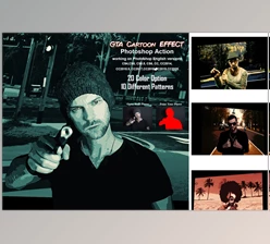 Download GTA Cartoon Effect Photoshop Action CreativeMarket-5485273
