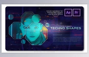Download <span class='badge badge-warning'>Techno</span> Shapes Digital Slideshow (Videohive 28805782)