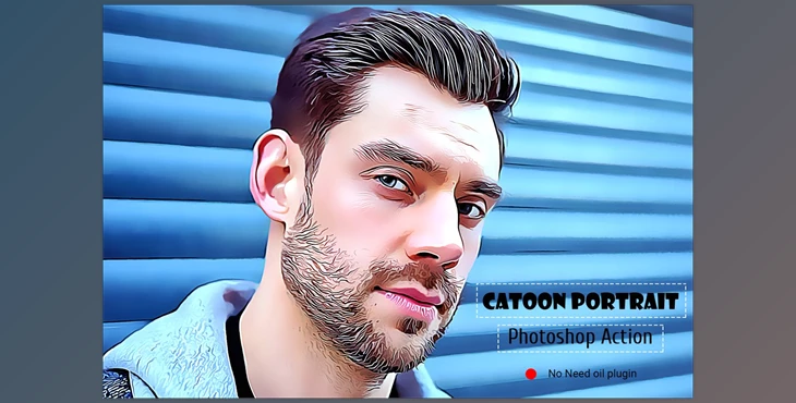 Download Cartoon Portrait Photoshop Action CreativeMarket-5099109