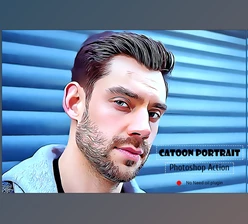 Download Cartoon Portrait Photoshop Action CreativeMarket-5099109