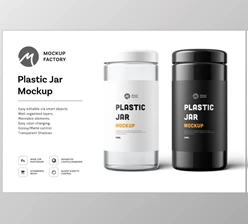 Download Plastic Jar Mockup CreativeMarket-4877775