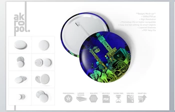 Download Badge Mock up <span class='badge badge-warning'>CreativeMarket-4884892</span>