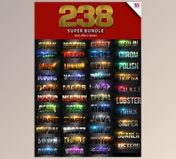 Download 238 Super Bundle Text Effect GraphicRiver-20599228